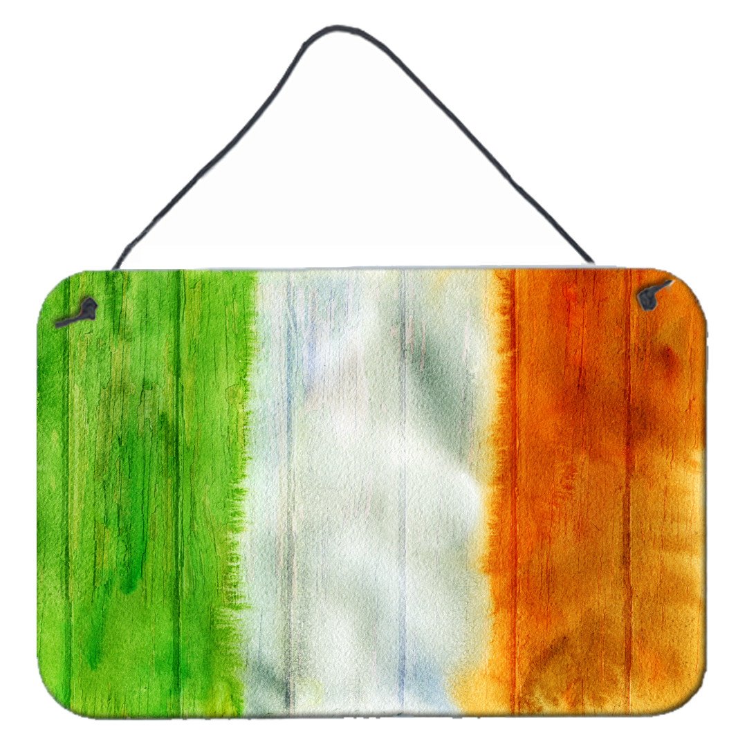 Irish Flag on Wood Wall or Door Hanging Prints BB5753DS812 by Caroline's Treasures