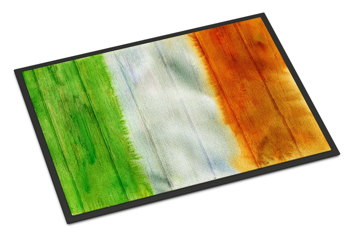 Irish Flag on Wood Indoor or Outdoor Mat 24x36 BB5753JMAT by Caroline&#39;s Treasures