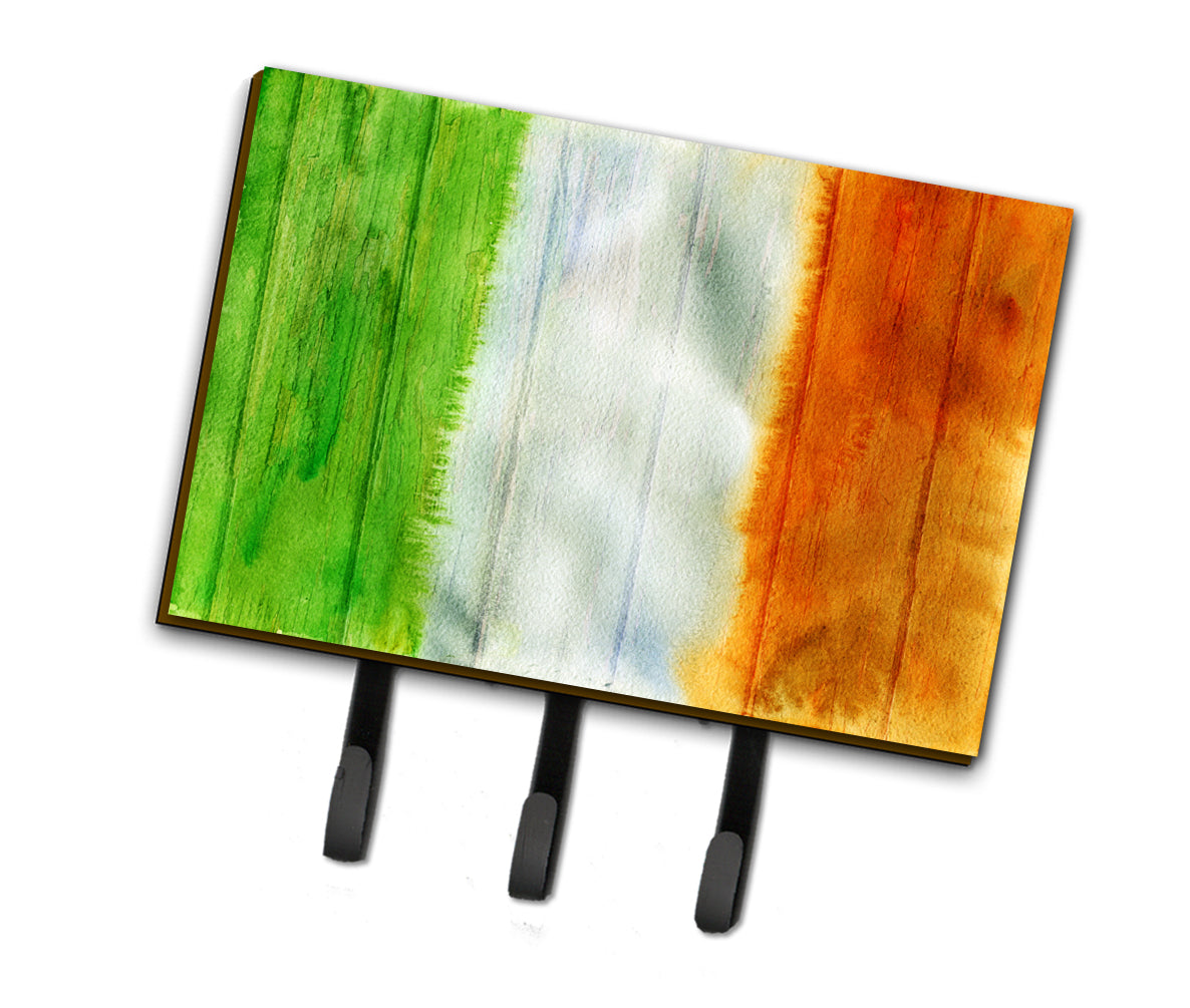 Irish Flag on Wood Leash or Key Holder BB5753TH68