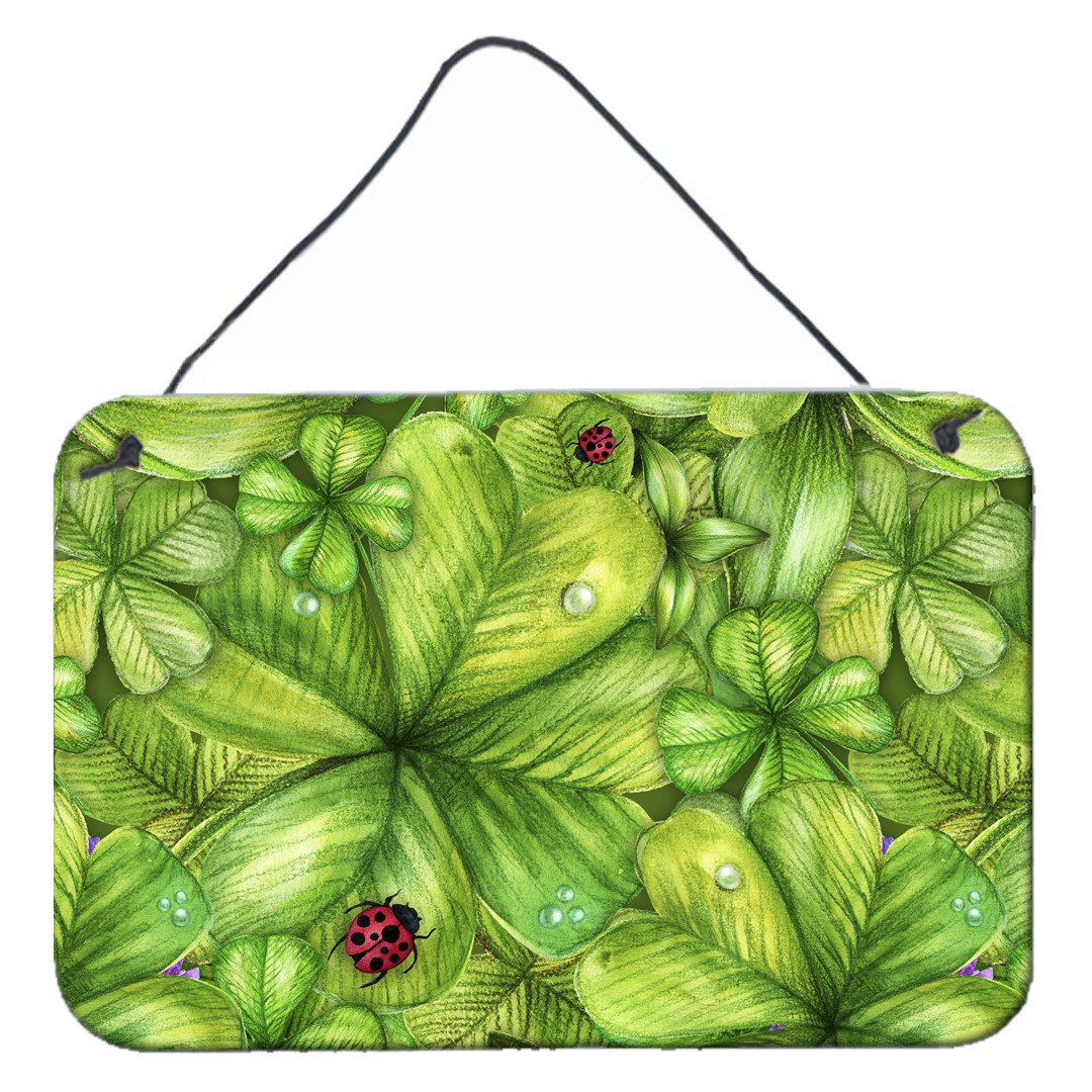 Shamrocks and Lady bugs Wall or Door Hanging Prints BB5754DS812 by Caroline&#39;s Treasures