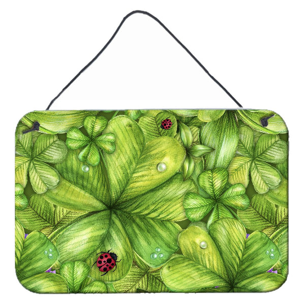 Shamrocks and Lady bugs Wall or Door Hanging Prints BB5754DS812 by Caroline's Treasures