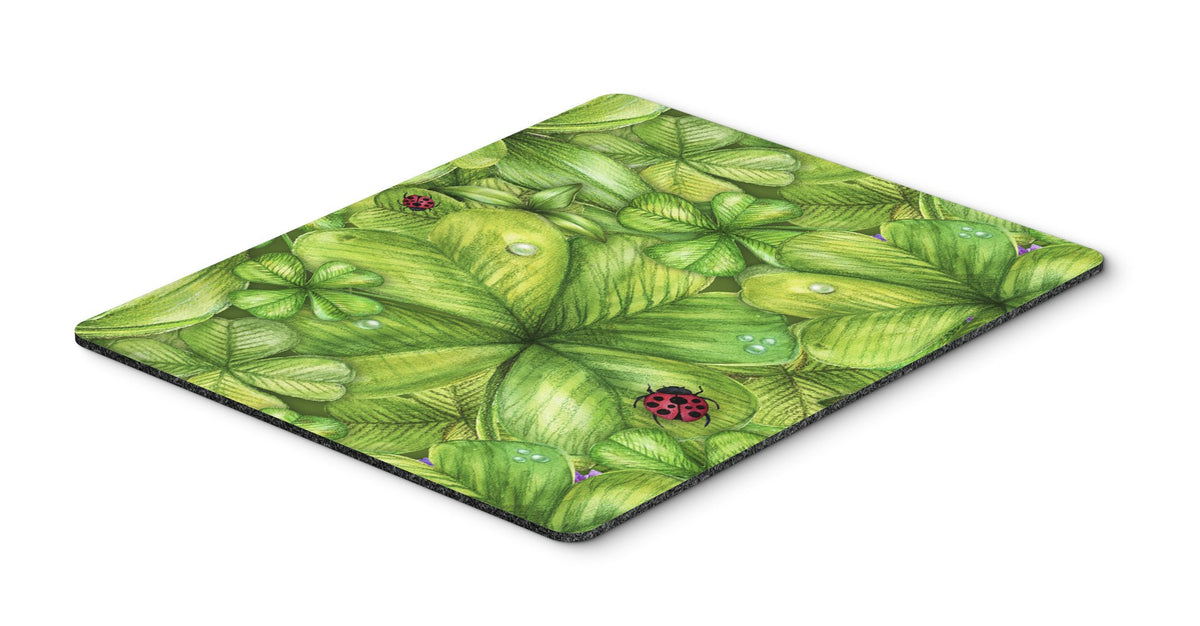 Shamrocks and Lady bugs Mouse Pad, Hot Pad or Trivet BB5754MP by Caroline&#39;s Treasures