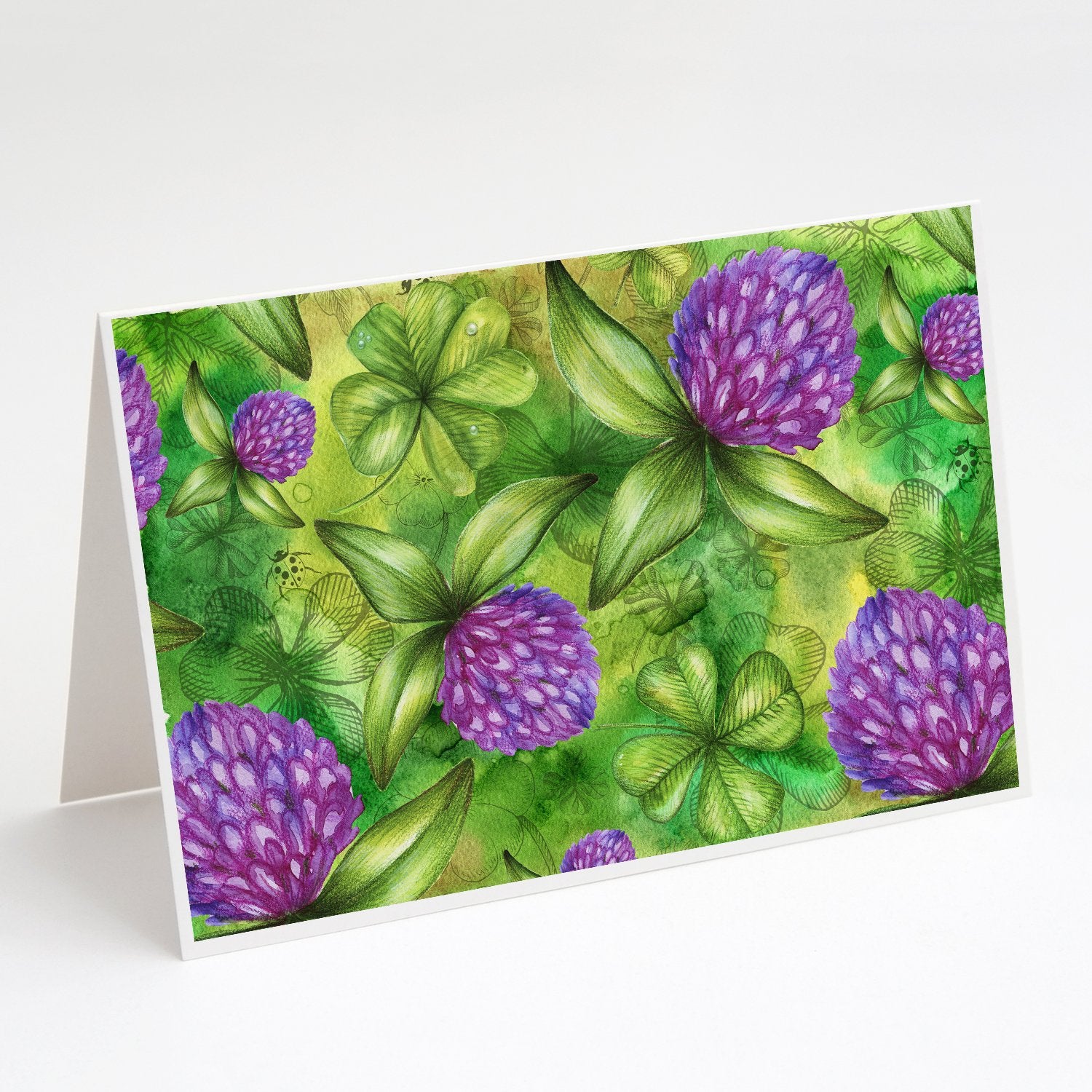 Buy this Shamrocks in Bloom Greeting Cards and Envelopes Pack of 8