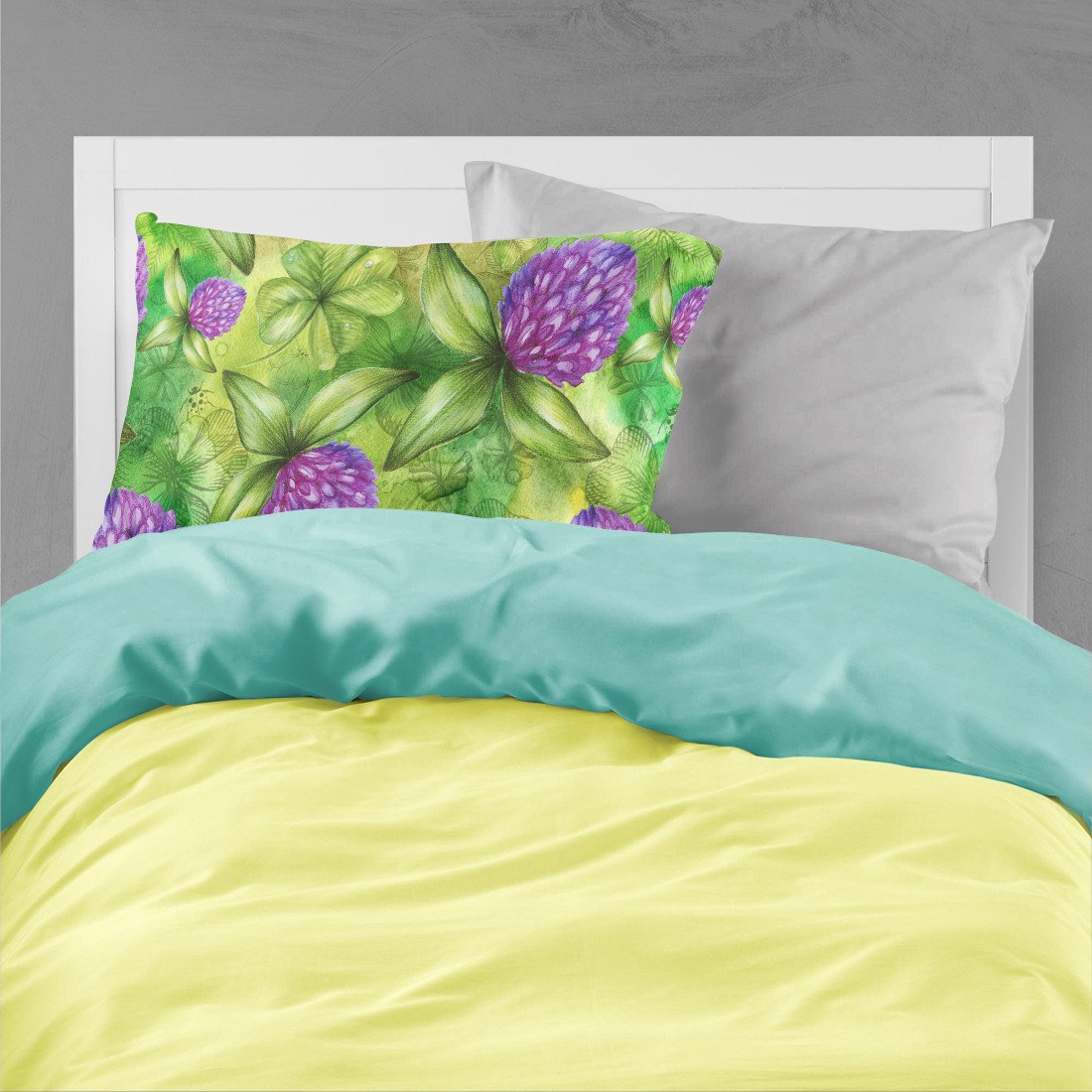 Shamrocks in Bloom Fabric Standard Pillowcase BB5756PILLOWCASE by Caroline's Treasures