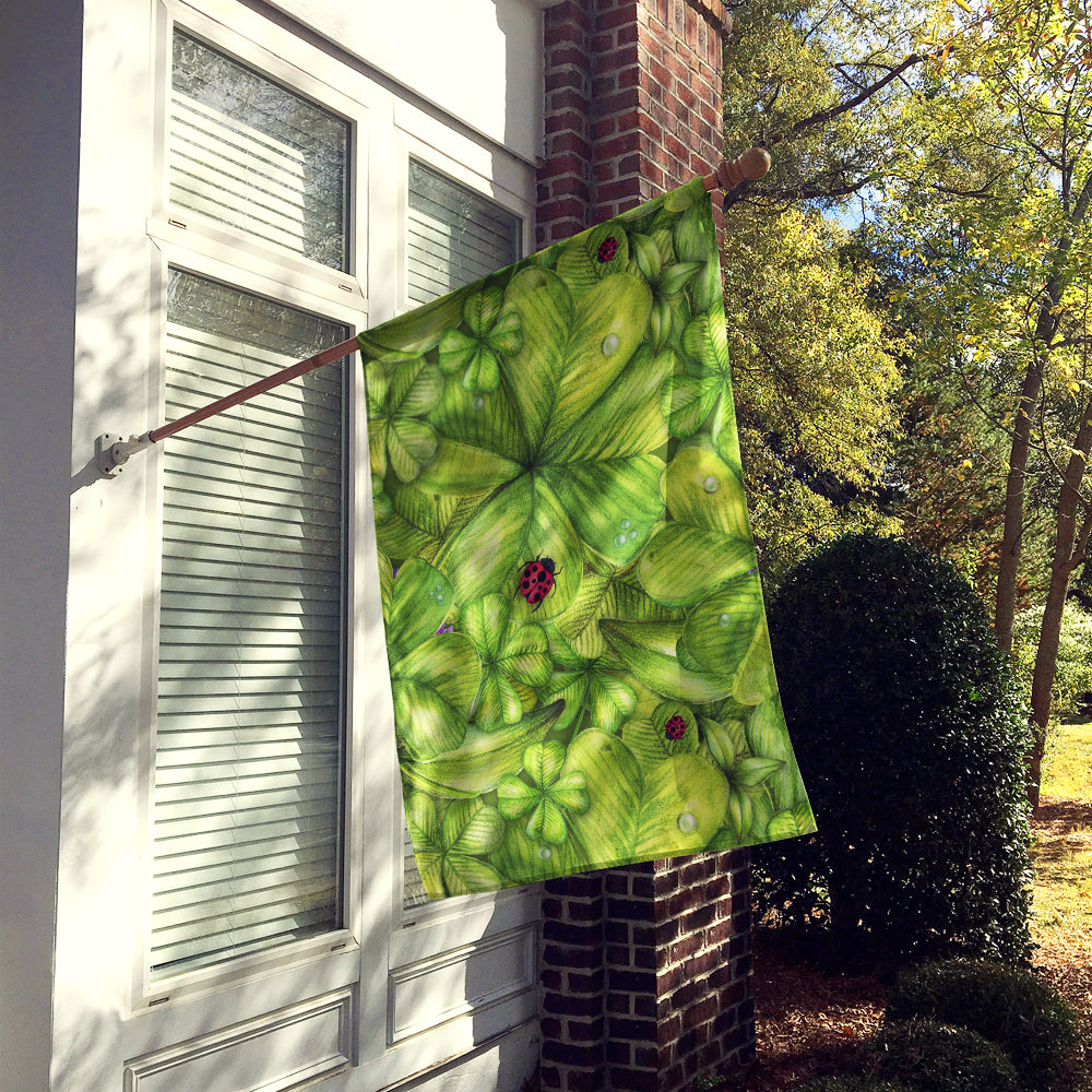 Shamrocks and Lady bugs Flag Canvas House Size BB5762CHF  the-store.com.