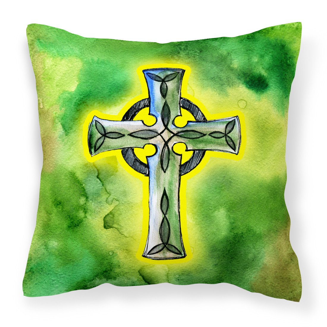Irish Celtic Cross Fabric Decorative Pillow BB5764PW1818 by Caroline's Treasures
