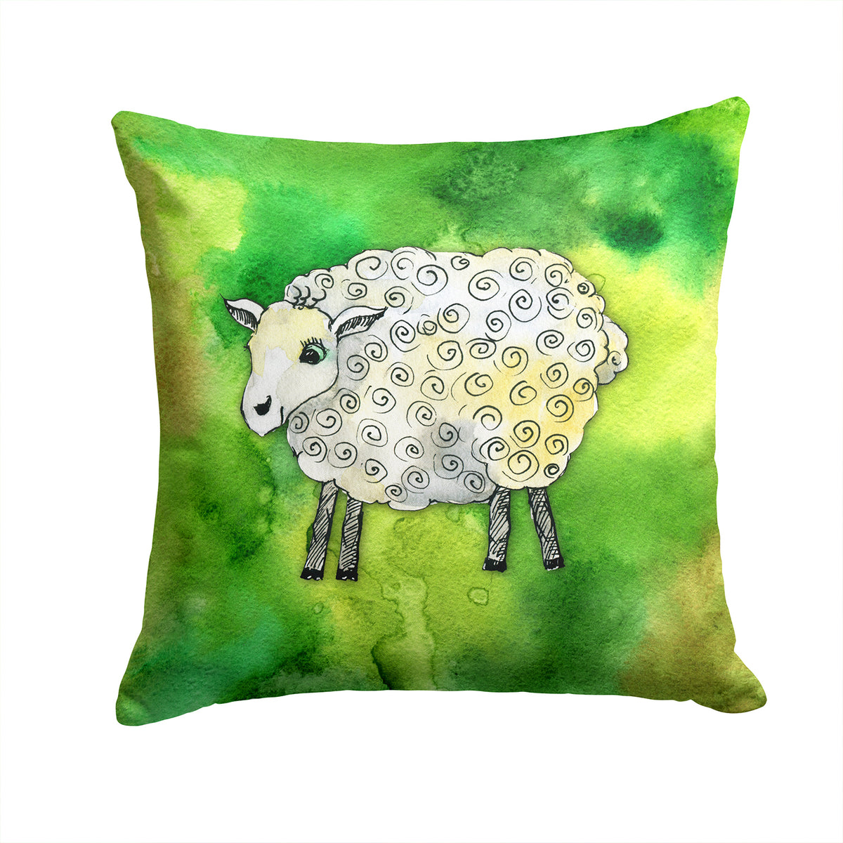 Irish Sheep Fabric Decorative Pillow BB5768PW1414 - the-store.com