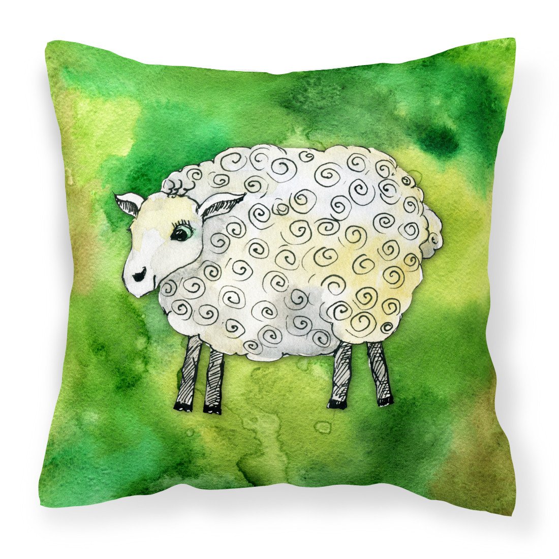 Irish Sheep Fabric Decorative Pillow BB5768PW1818 by Caroline's Treasures