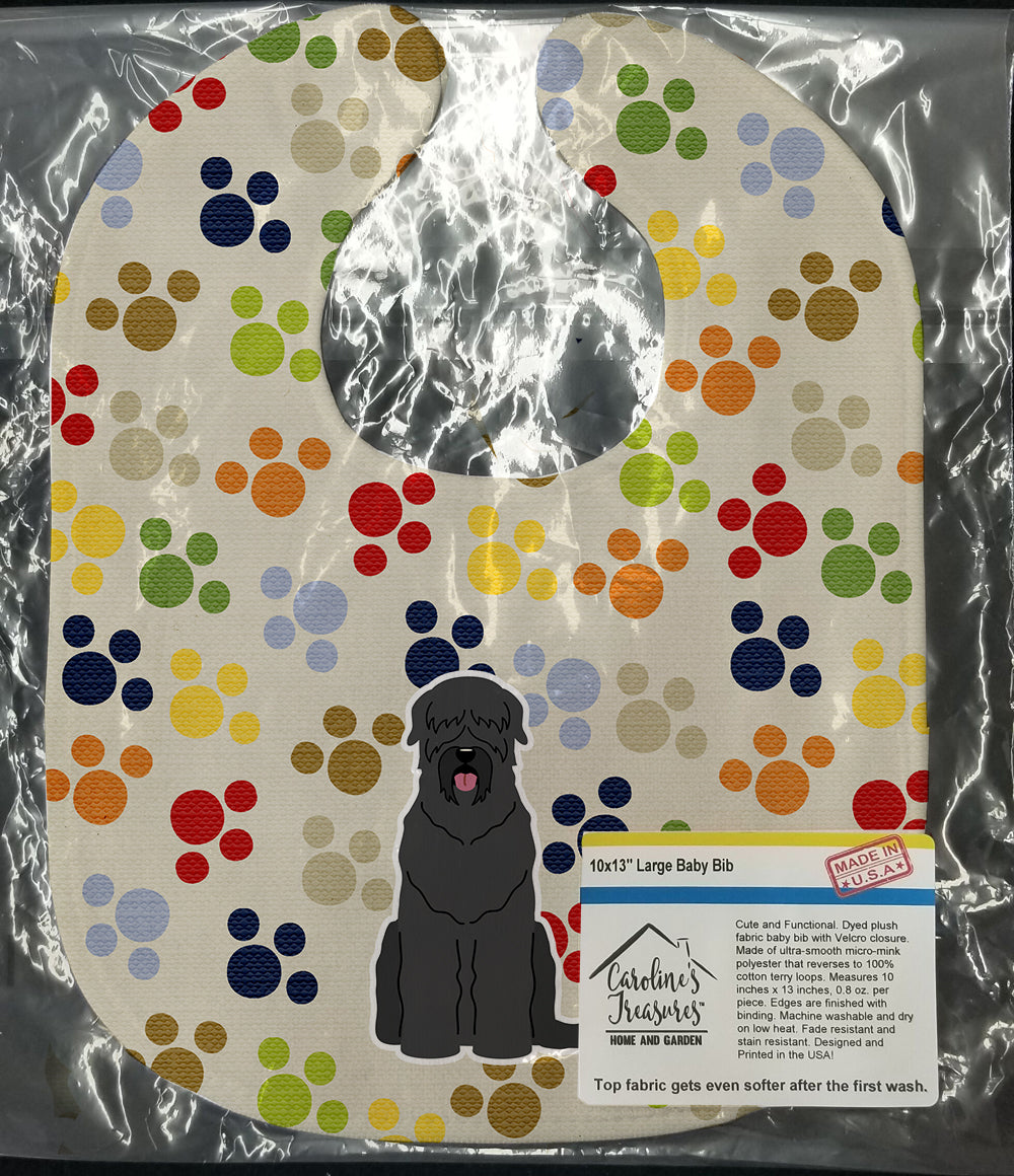 Pawprints Black Russian Terrier Baby Bib BB5855BIB - the-store.com