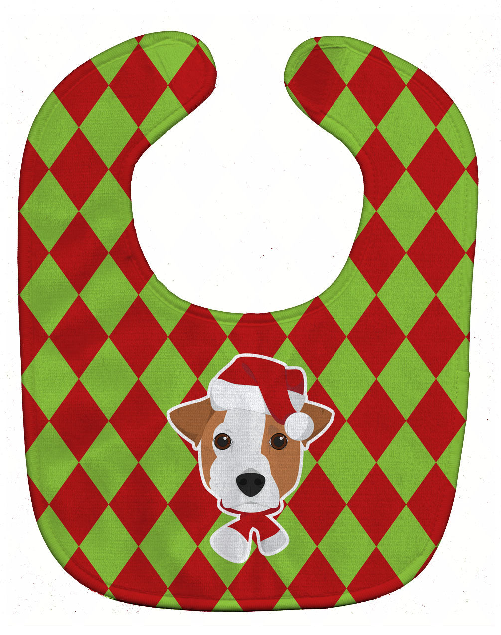 Christmas Jack Russell Terrier Baby Bib BB5991BIB - the-store.com