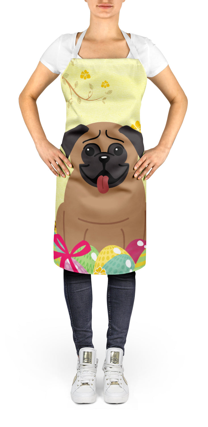 Easter Eggs Pug Brown Apron BB6005APRON  the-store.com.