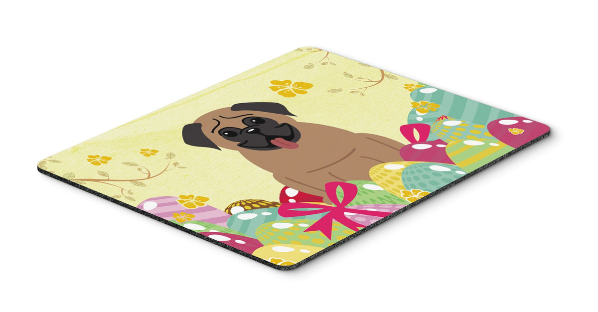 Easter Eggs Pug Brown Mouse Pad, Hot Pad or Trivet BB6005MP by Caroline&#39;s Treasures