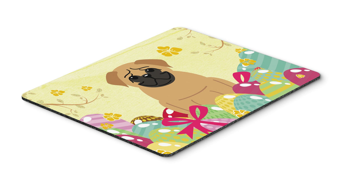 Easter Eggs Pug Brown Mouse Pad, Hot Pad or Trivet BB6007MP by Caroline&#39;s Treasures