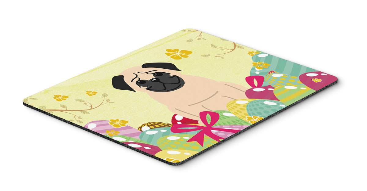 Easter Eggs Pug Fawn Mouse Pad, Hot Pad or Trivet BB6008MP by Caroline&#39;s Treasures