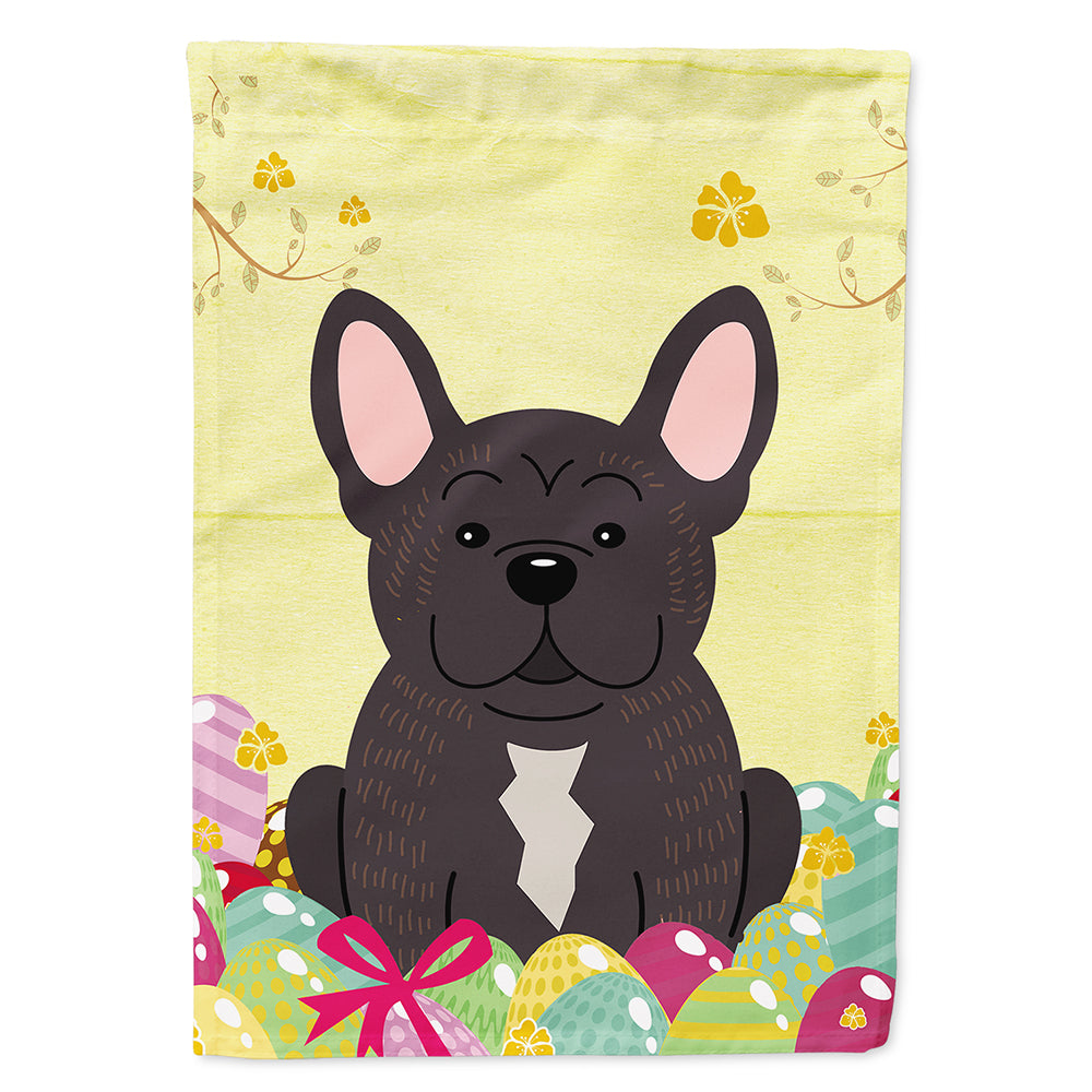 Easter Eggs French Bulldog Brindle Flag Canvas House Size BB6009CHF  the-store.com.