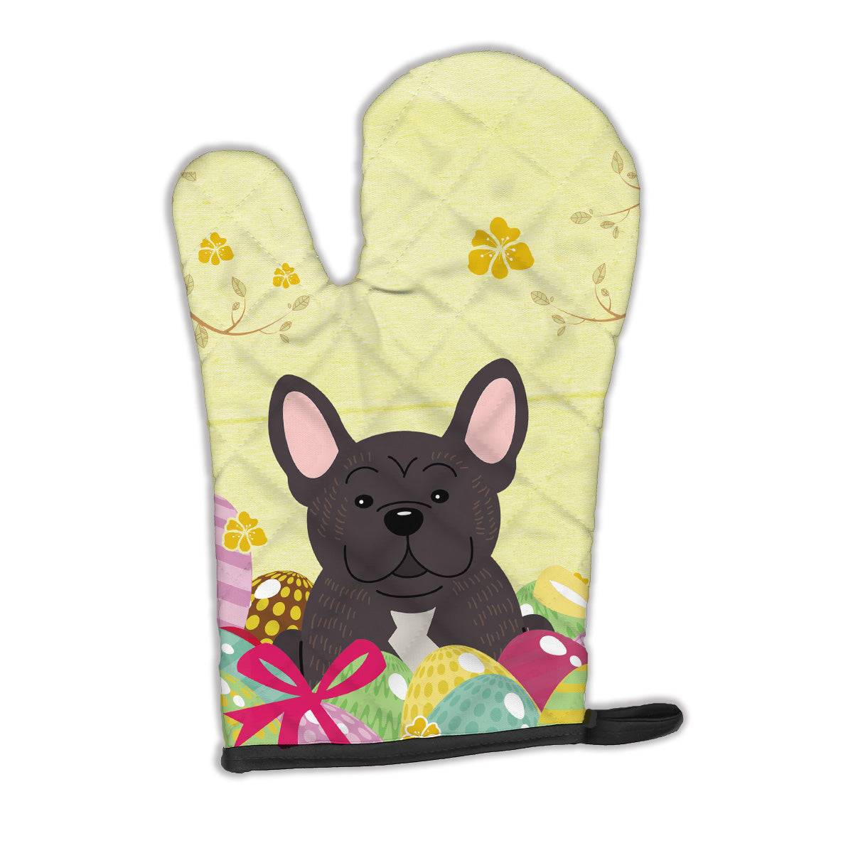 Easter Eggs French Bulldog Brindle Oven Mitt BB6009OVMT  the-store.com.