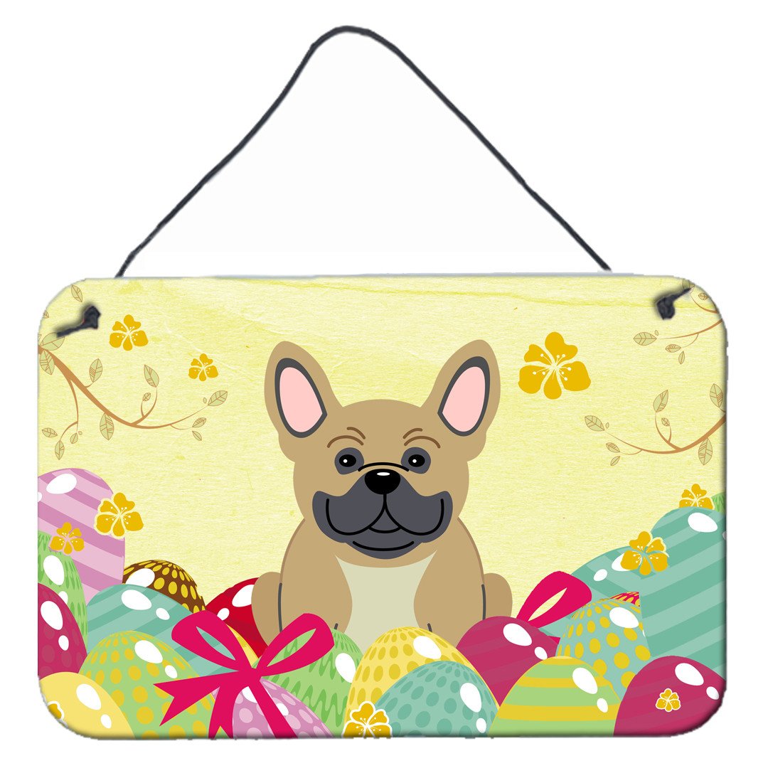 Easter Eggs French Bulldog Cream Wall or Door Hanging Prints BB6010DS812 by Caroline's Treasures