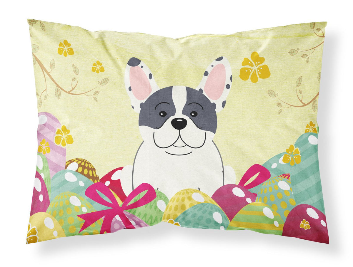 Easter Eggs French Bulldog Piebald Fabric Standard Pillowcase BB6011PILLOWCASE by Caroline&#39;s Treasures