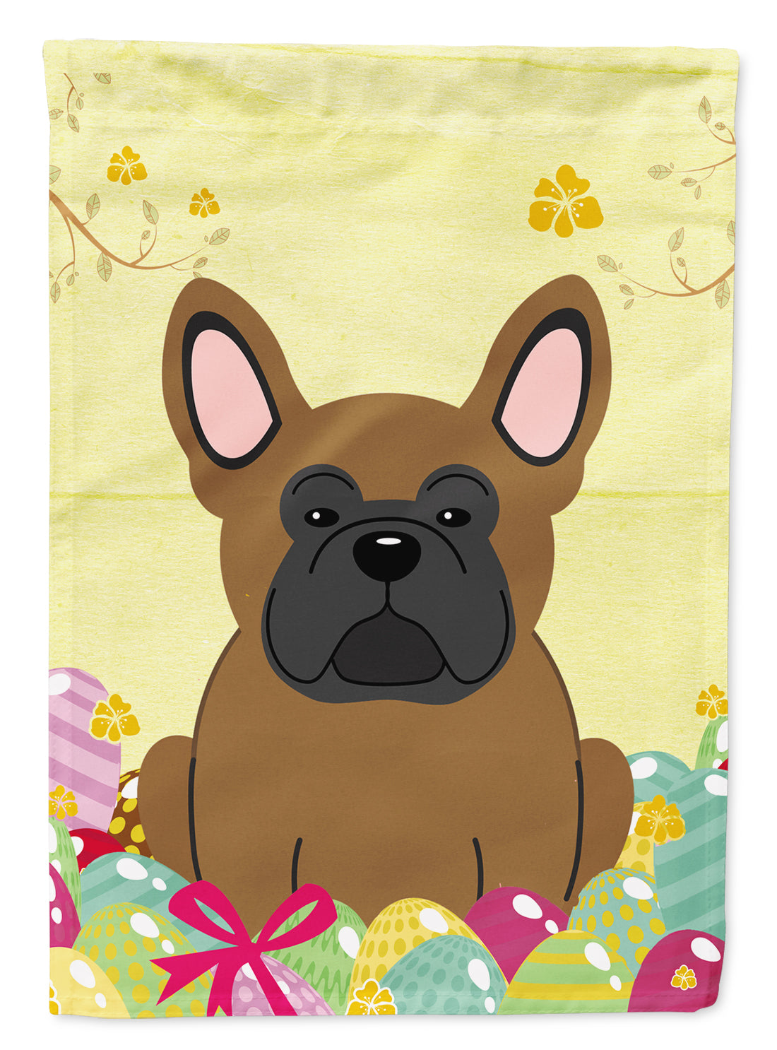 Easter Eggs French Bulldog Brown Flag Garden Size BB6013GF  the-store.com.