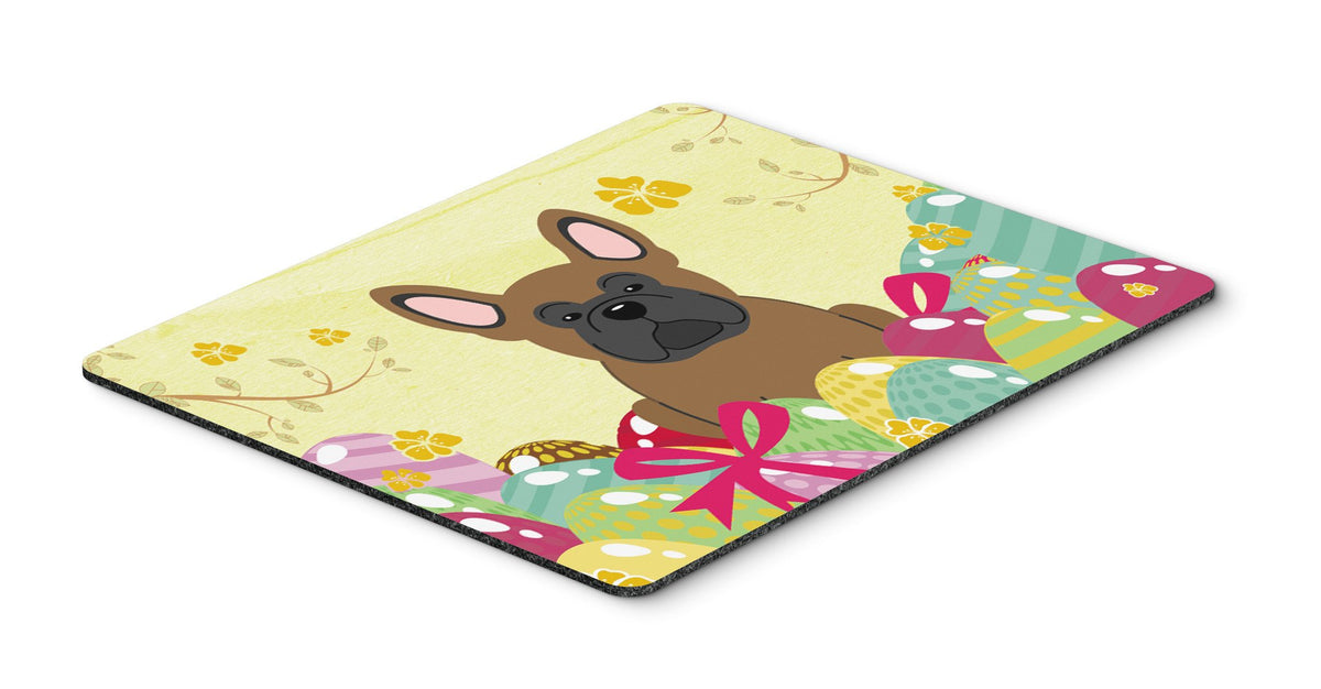 Easter Eggs French Bulldog Brown Mouse Pad, Hot Pad or Trivet BB6013MP by Caroline&#39;s Treasures