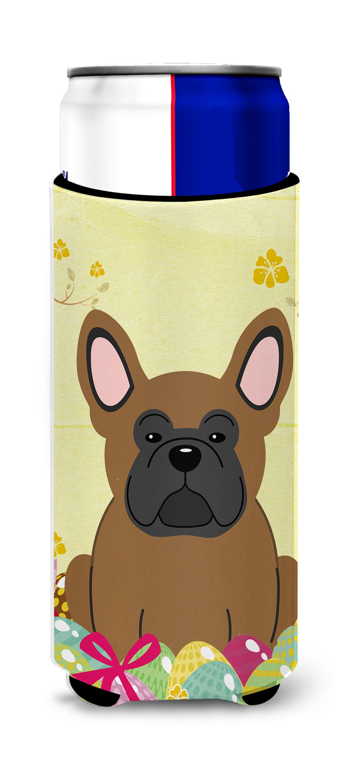 Easter Eggs French Bulldog Brown  Ultra Hugger for slim cans BB6013MUK  the-store.com.