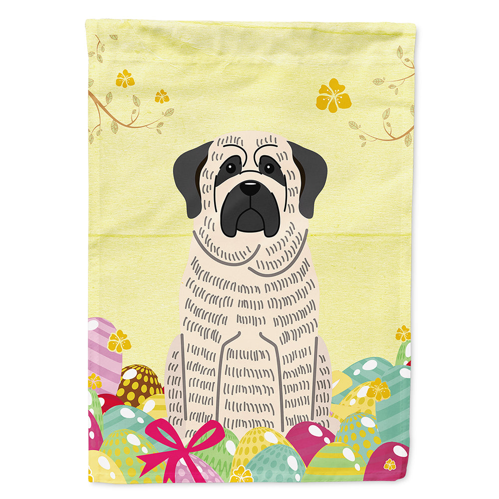Easter Eggs Mastiff Brindle White Flag Canvas House Size BB6016CHF  the-store.com.