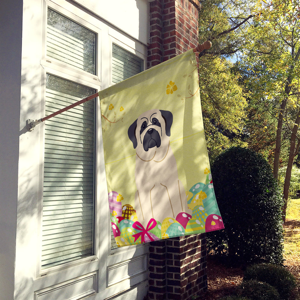 Easter Eggs Mastiff White Flag Canvas House Size BB6017CHF  the-store.com.