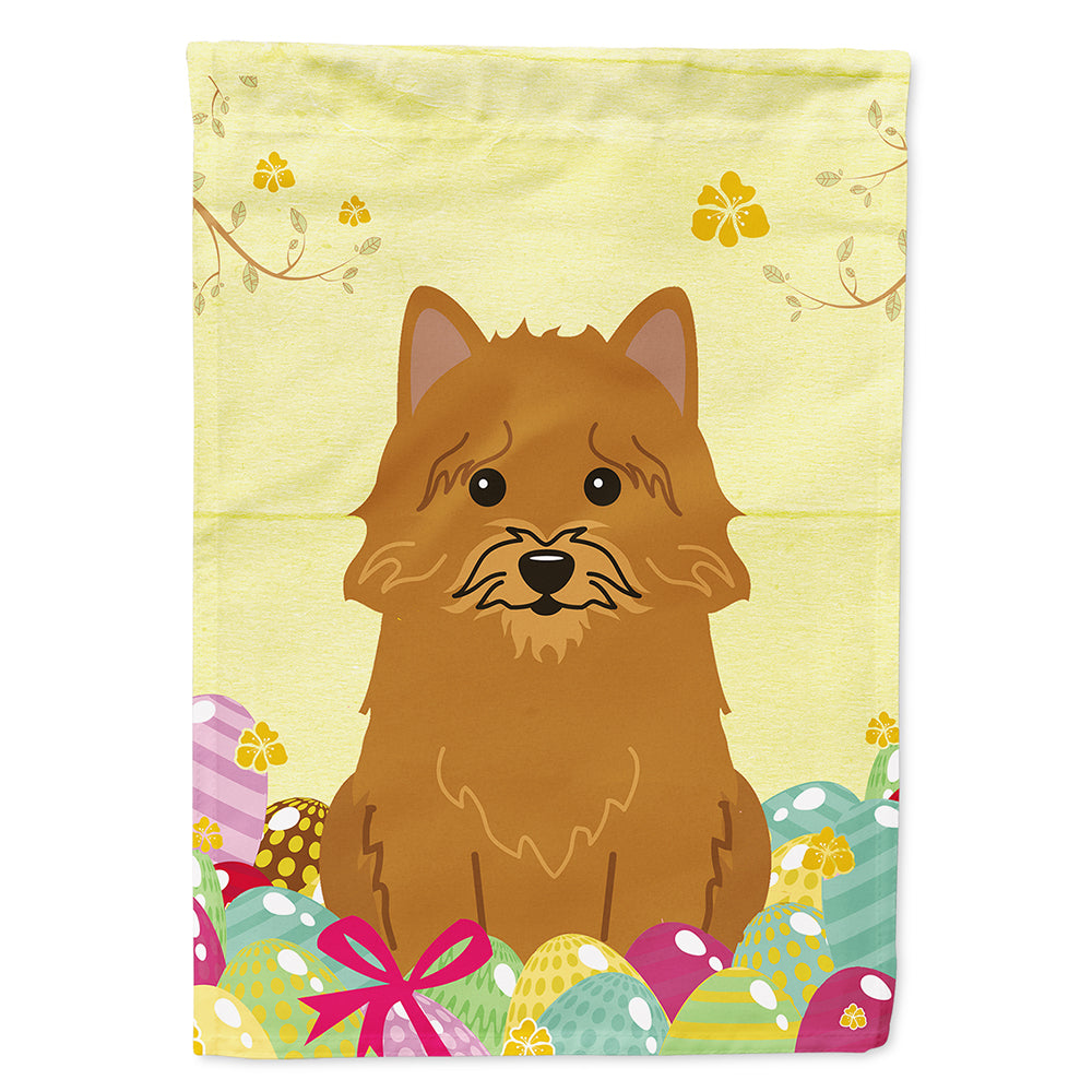 Easter Eggs Norwich Terrier Flag Canvas House Size BB6020CHF