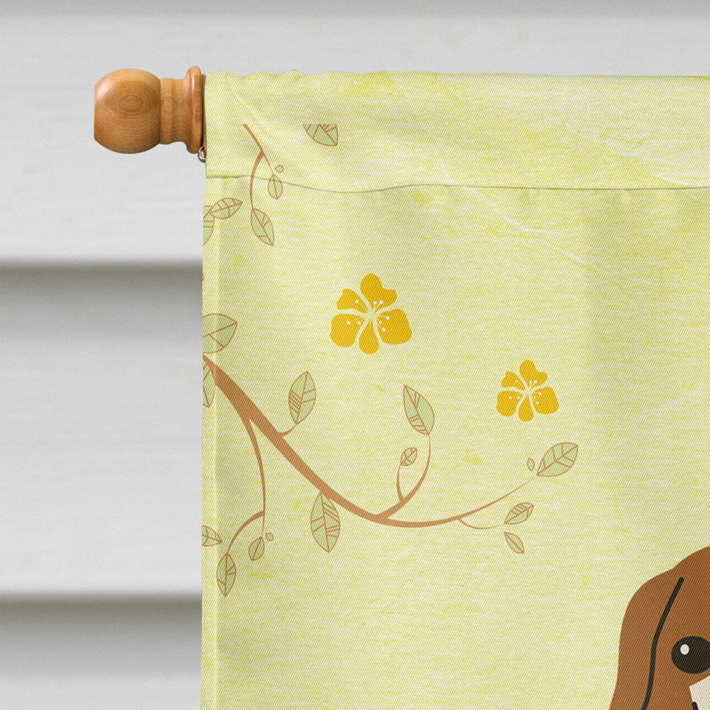 Caroline's Treasures Easter Eggs Borzoi Flag Canvas House Size BB6023CHF