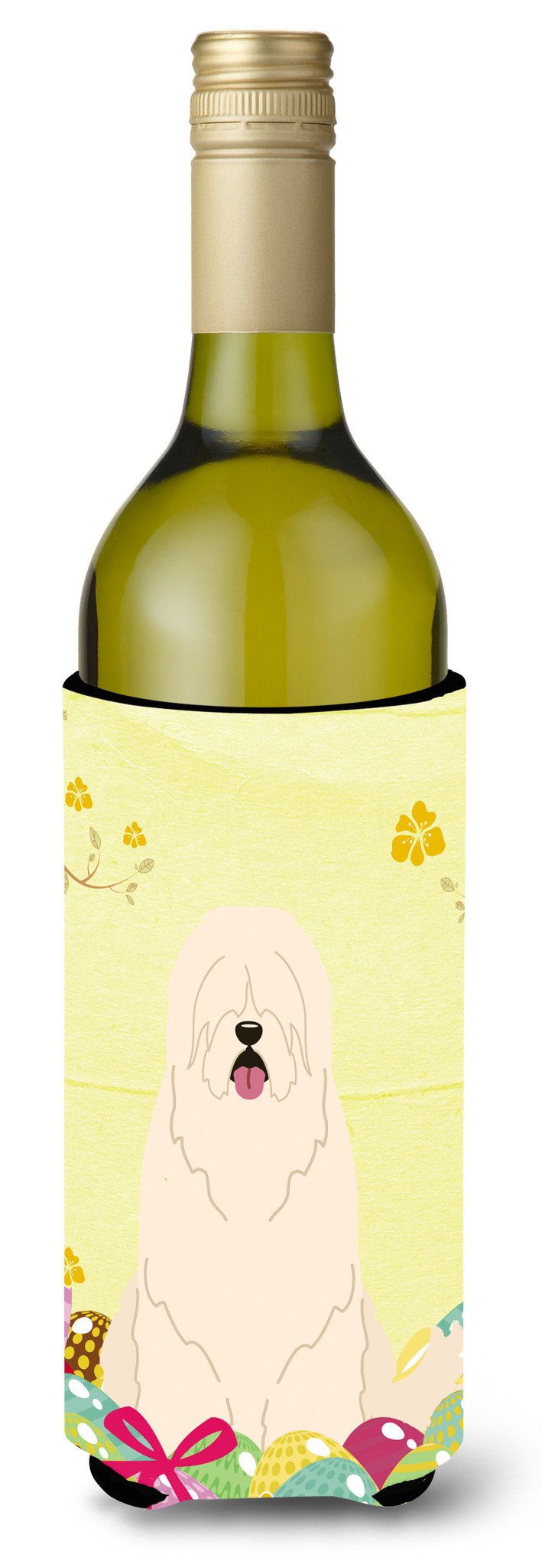Easter Eggs South Russian Sheepdog Wine Bottle Beverge Insulator Hugger BB6024LITERK by Caroline&#39;s Treasures