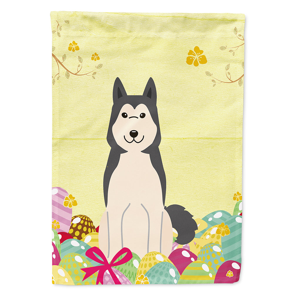 Easter Eggs West Siberian Laika Spitz Flag Canvas House Size BB6025CHF  the-store.com.