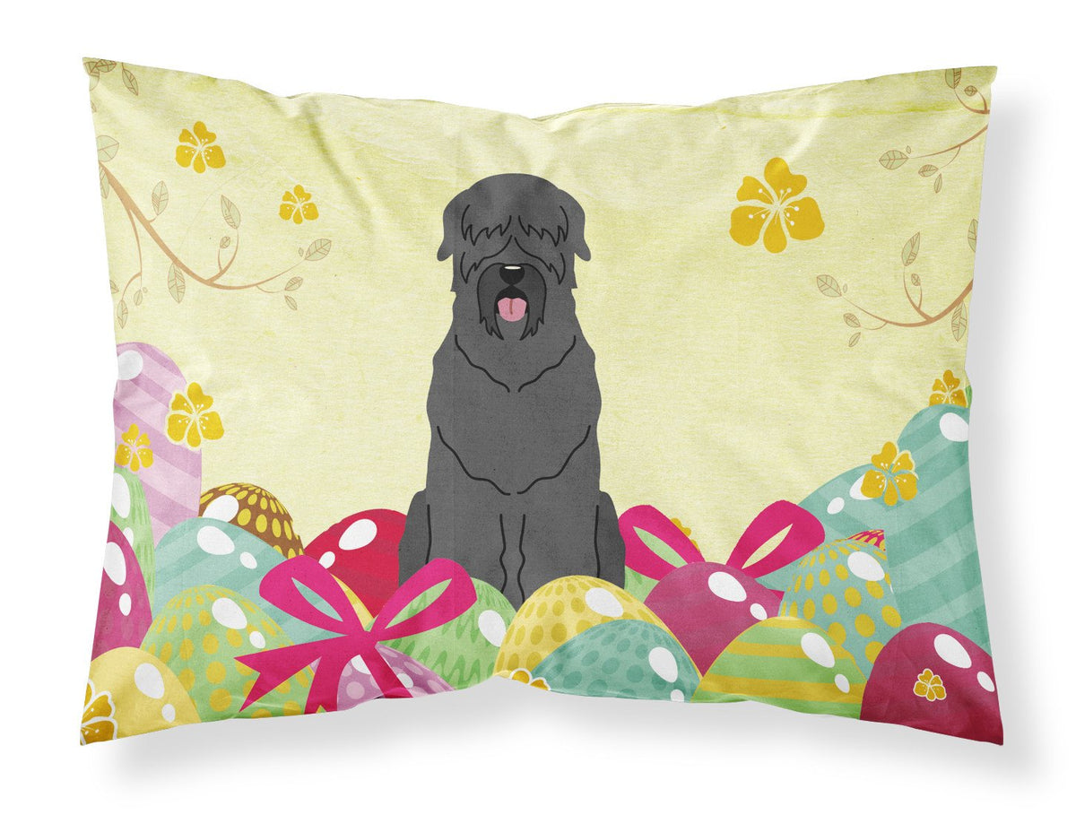 Easter Eggs Black Russian Terrier Fabric Standard Pillowcase BB6026PILLOWCASE by Caroline&#39;s Treasures