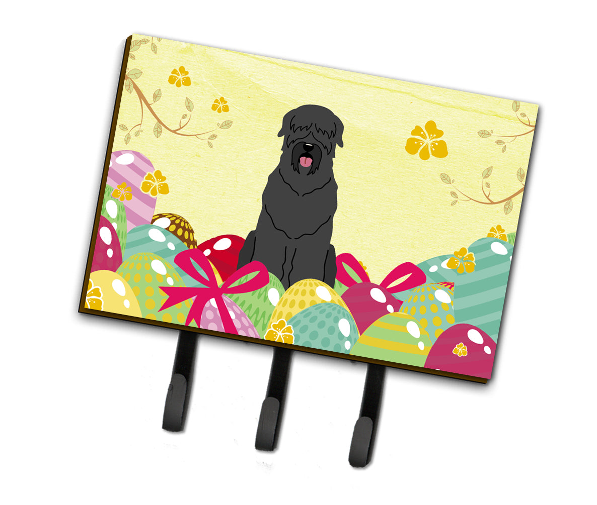 Easter Eggs Black Russian Terrier Leash or Key Holder BB6026TH68