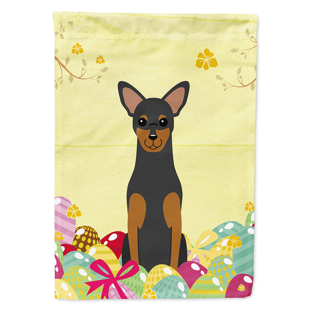 Easter Eggs Manchester Terrier Flag Canvas House Size BB6028CHF