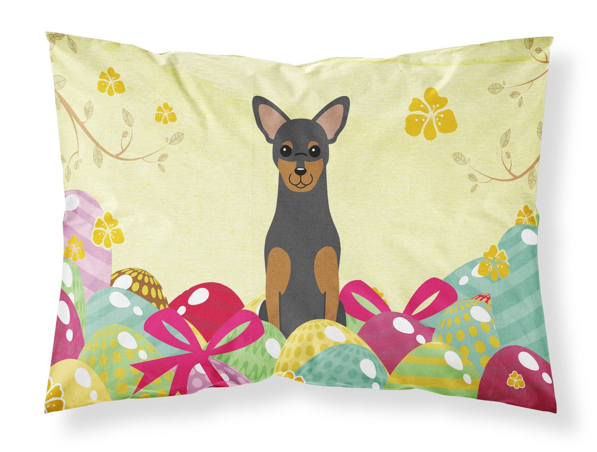 Easter Eggs Manchester Terrier Fabric Standard Pillowcase BB6028PILLOWCASE by Caroline&#39;s Treasures