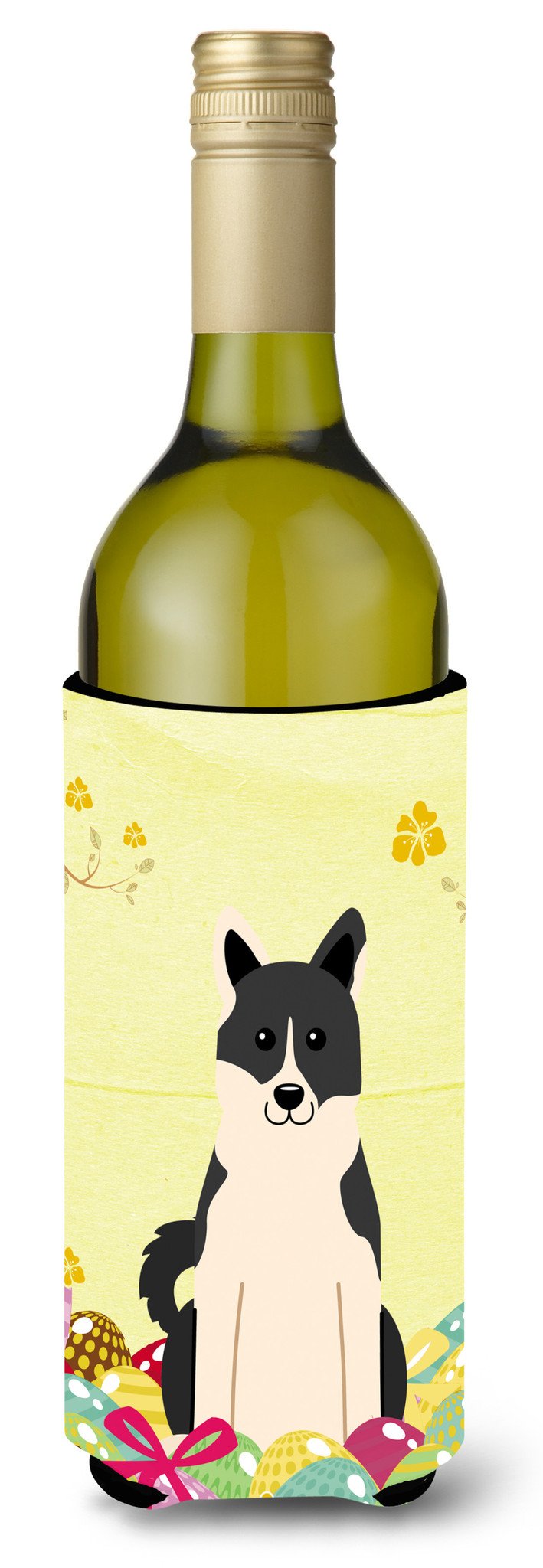 Easter Eggs Russo-European Laika Spitz Wine Bottle Beverge Insulator Hugger BB6029LITERK by Caroline&#39;s Treasures