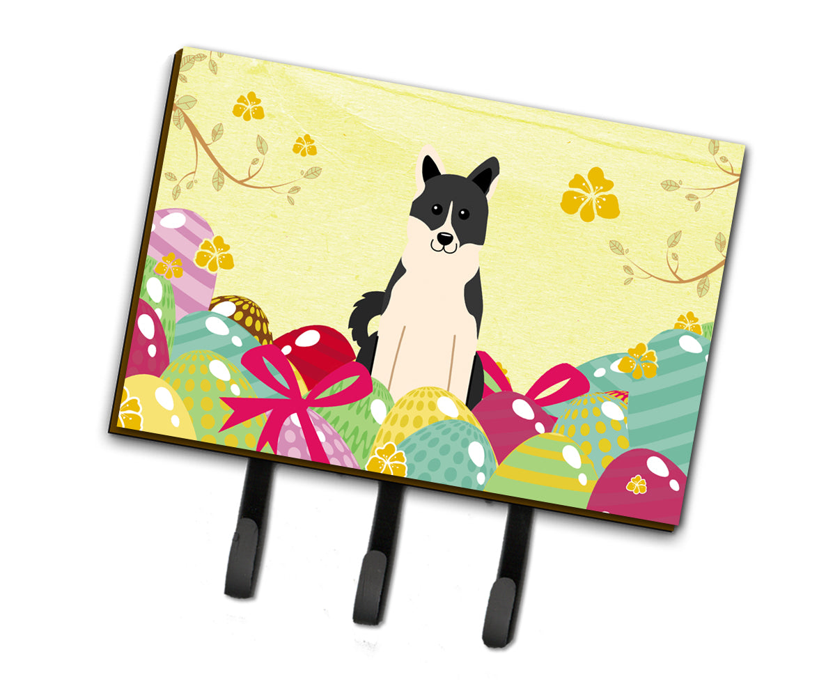 Easter Eggs Russo-European Laika Spitz Leash or Key Holder BB6029TH68