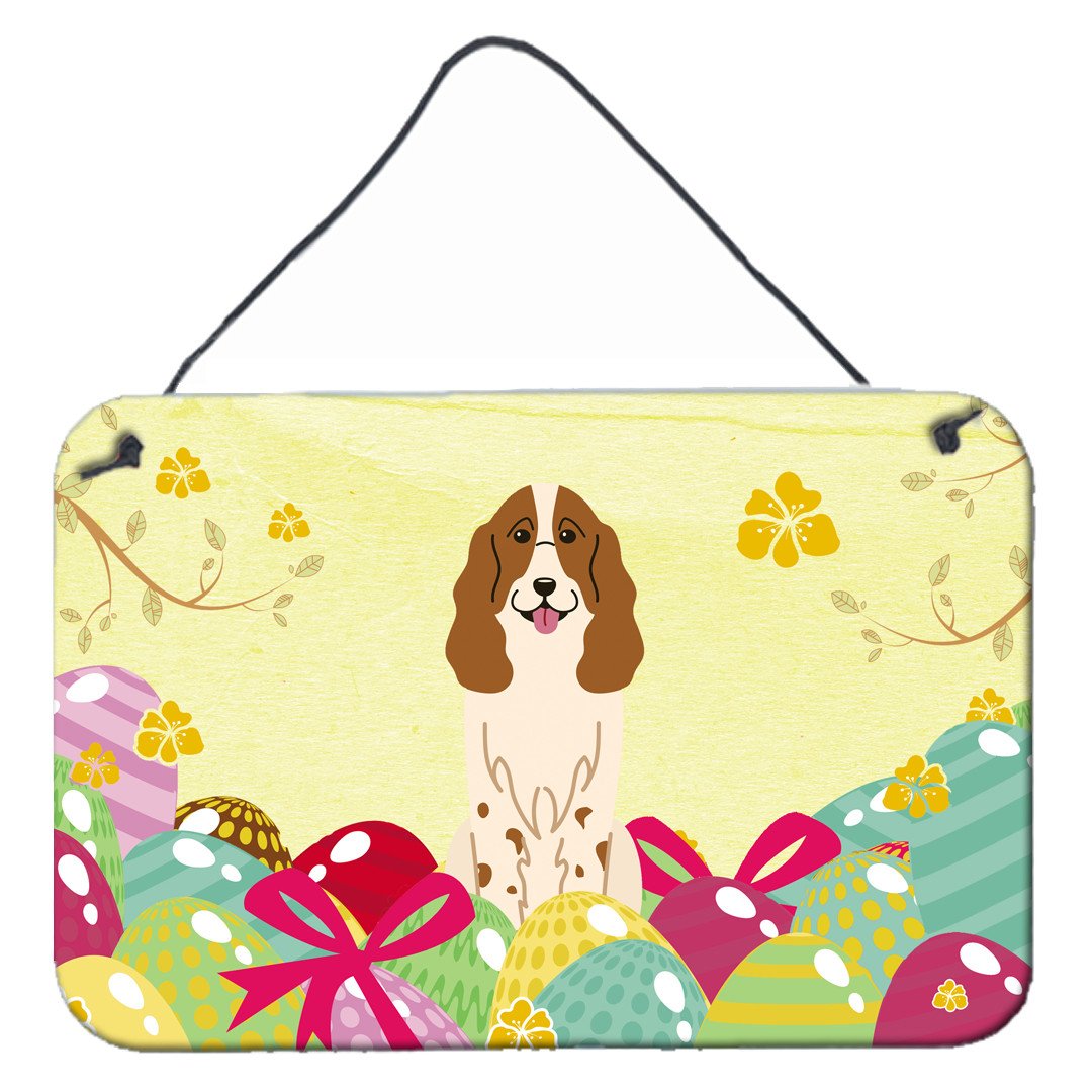 Easter Eggs Russian Spaniel Wall or Door Hanging Prints BB6031DS812 by Caroline&#39;s Treasures