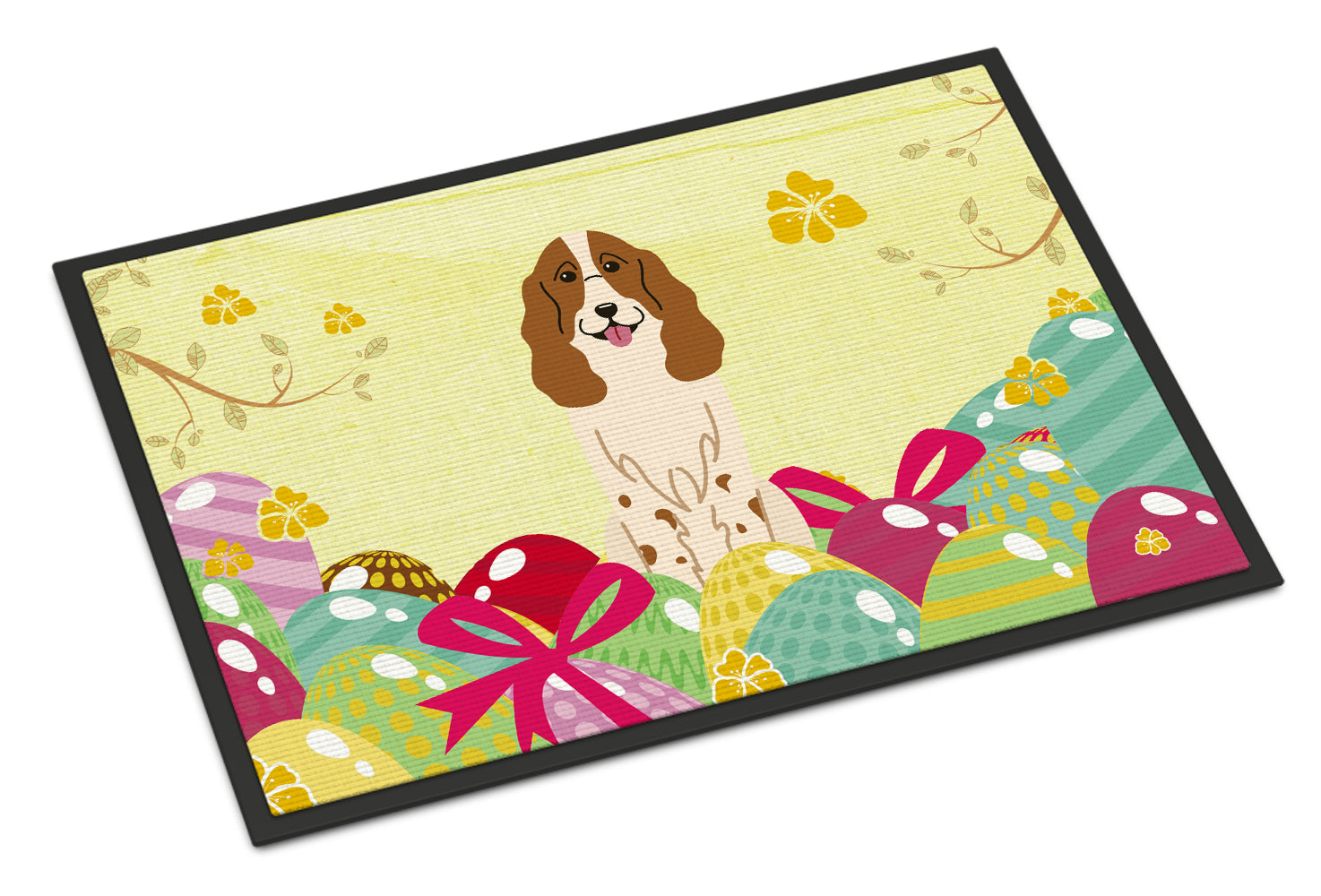 Easter Eggs Russian Spaniel Indoor or Outdoor Mat 18x27 BB6031MAT - the-store.com