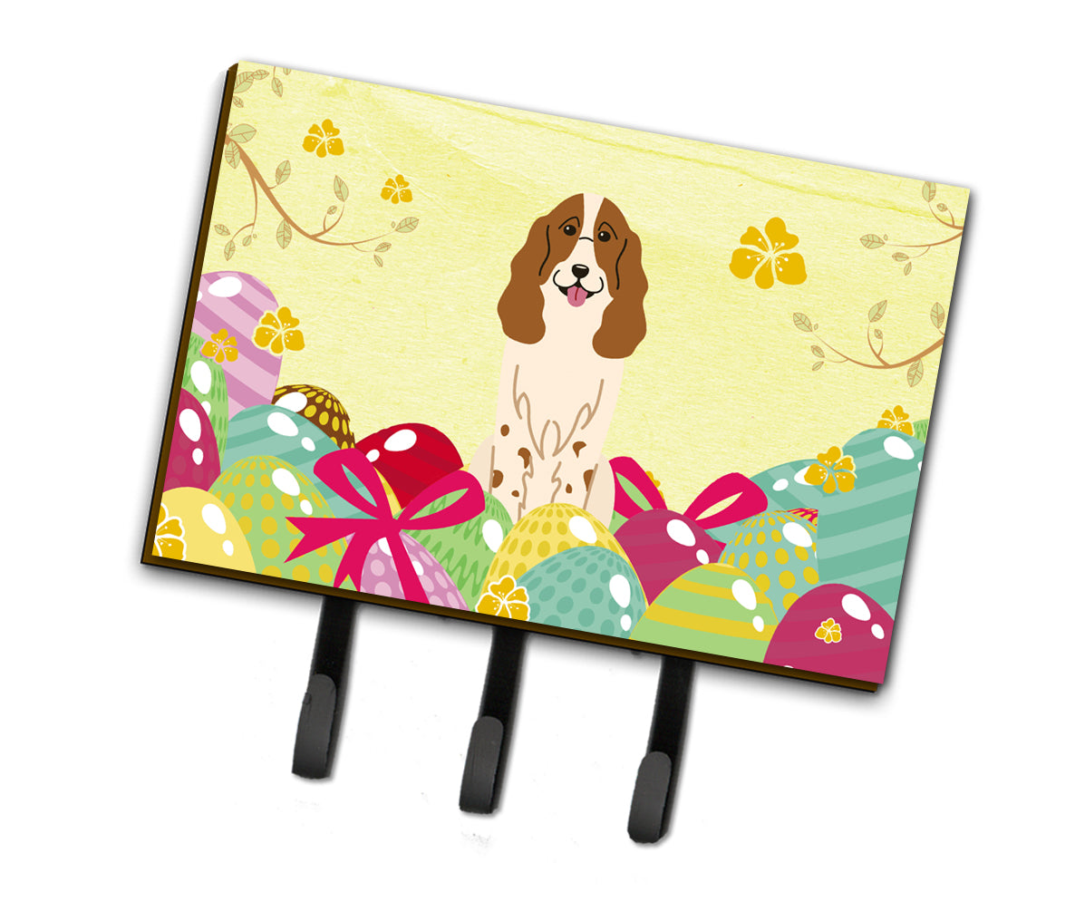 Easter Eggs Russian Spaniel Leash or Key Holder BB6031TH68  the-store.com.