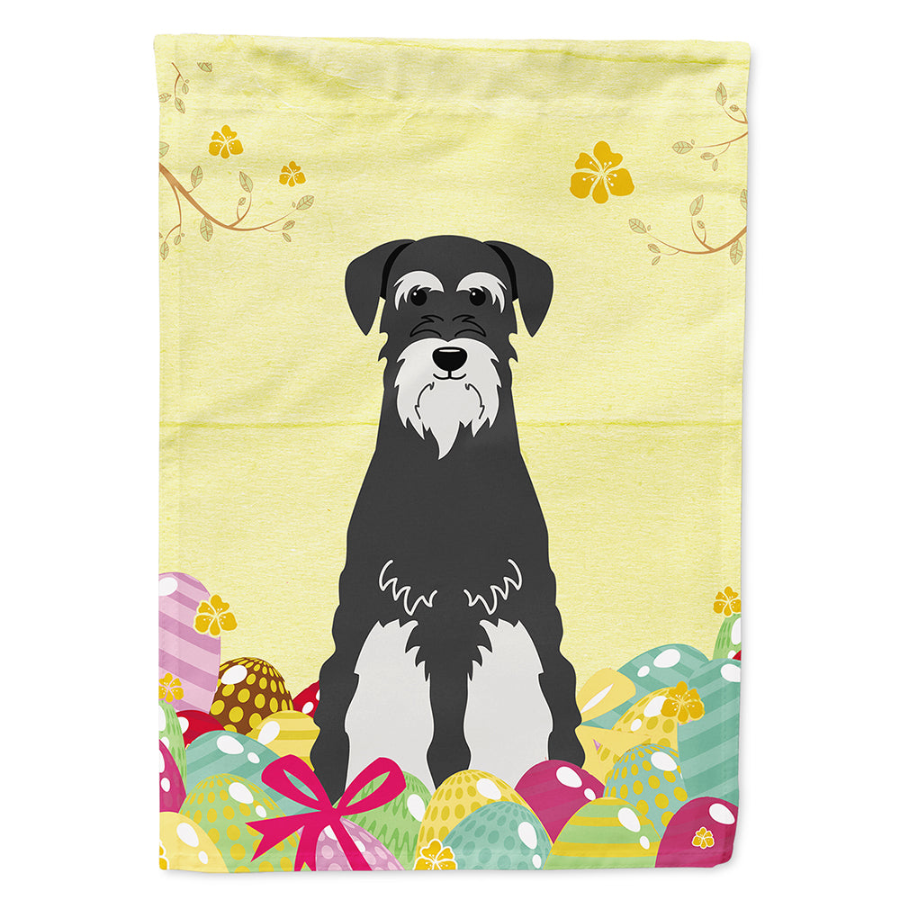 Easter Eggs Standard Schnauzer Salt and Pepper Flag Canvas House Size BB6033CHF  the-store.com.