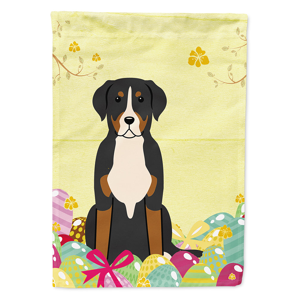 Easter Eggs Greater Swiss Mountain Dog Flag Canvas House Size BB6037CHF