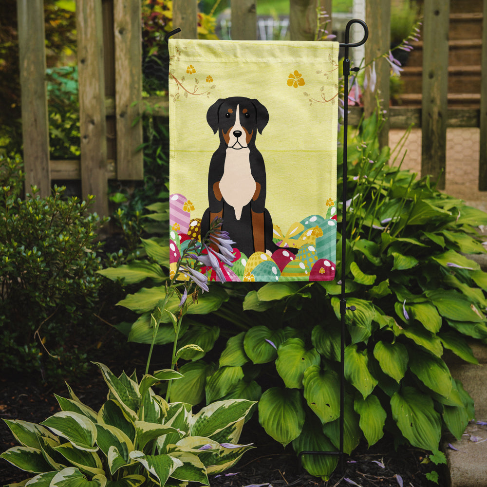 Easter Eggs Greater Swiss Mountain Dog Flag Garden Size BB6037GF  the-store.com.