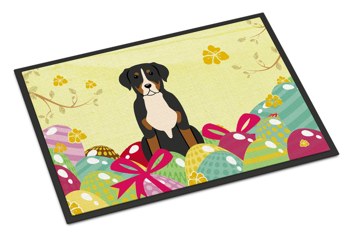 Easter Eggs Greater Swiss Mountain Dog Indoor or Outdoor Mat 24x36 BB6037JMAT by Caroline&#39;s Treasures