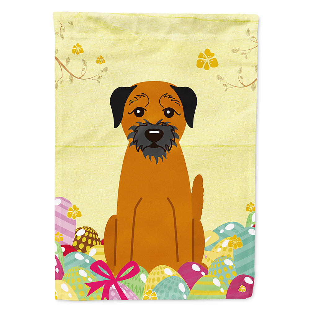 Easter Eggs Border Terrier Flag Canvas House Size BB6039CHF