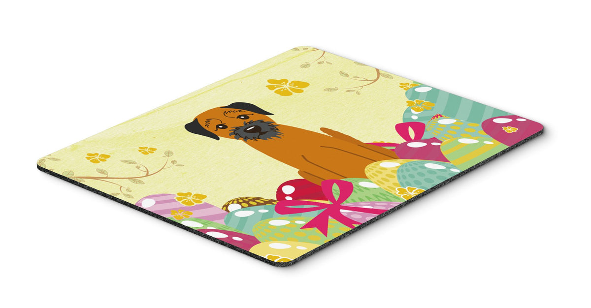 Easter Eggs Border Terrier Mouse Pad, Hot Pad or Trivet BB6039MP by Caroline&#39;s Treasures