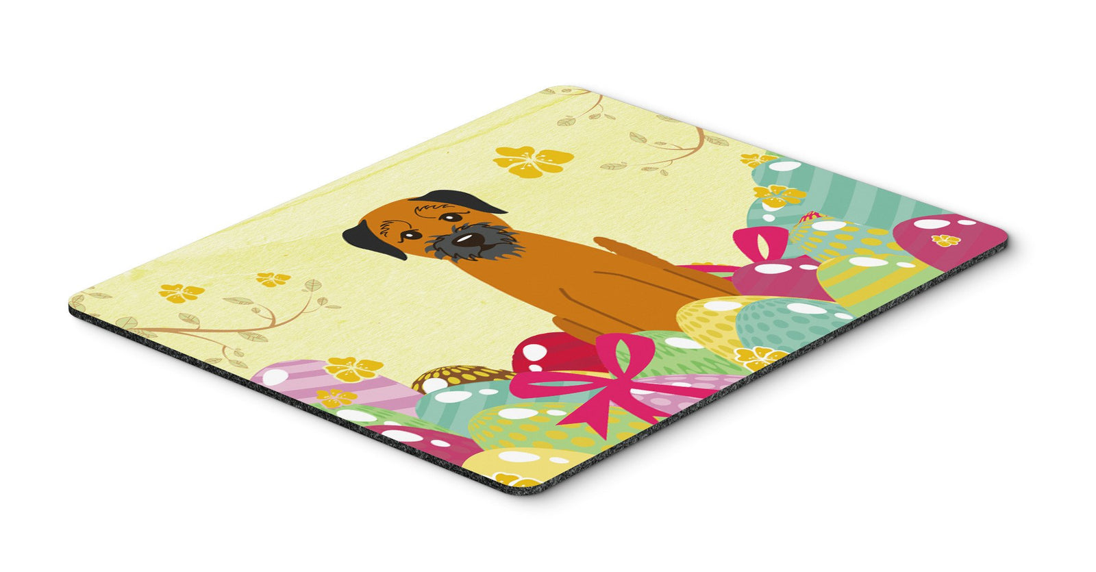 Easter Eggs Border Terrier Mouse Pad, Hot Pad or Trivet BB6039MP by Caroline's Treasures