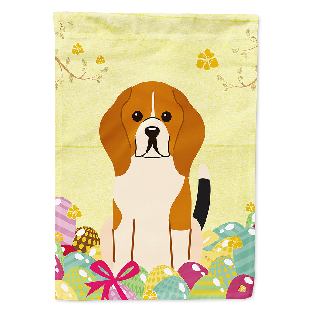 Easter Eggs Beagle Tricolor Flag Canvas House Size BB6040CHF
