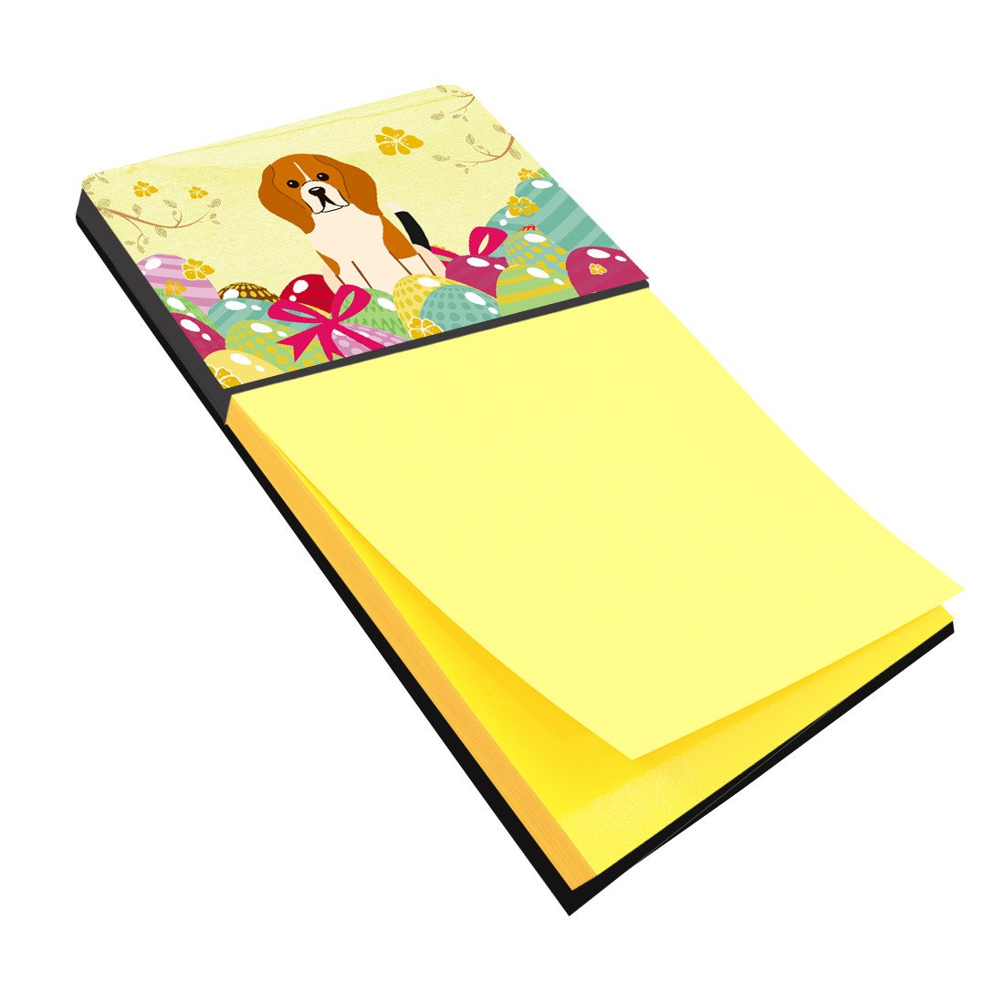 Easter Eggs Beagle Tricolor Sticky Note Holder BB6040SN by Caroline&#39;s Treasures
