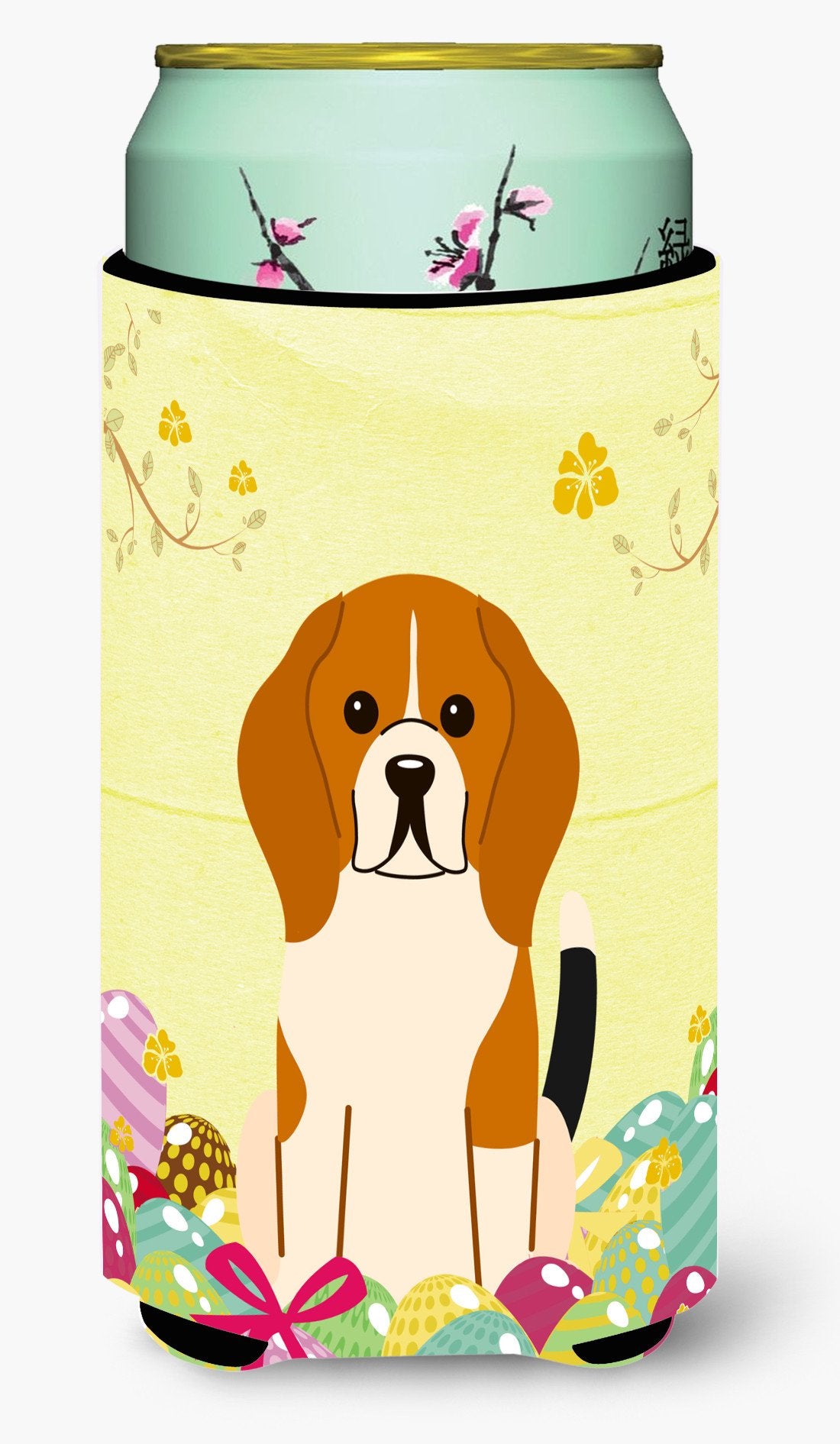 Easter Eggs Beagle Tricolor Tall Boy Beverage Insulator Hugger BB6040TBC by Caroline&#39;s Treasures